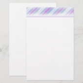 Paars ontwerp briefpapier (Voorkant / Achterkant)