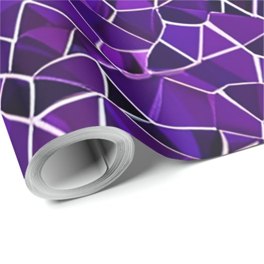 Paars ontwerp cadeaupapier (Rol Hoek)