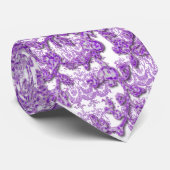 Paars ontwerp T-shirten, Mokken, cadeaus Stropdas (Opgerold)