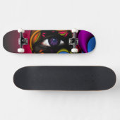 Paars oog skateboard (Horizontaal)