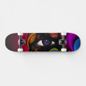 Paars oog skateboard (Horizontaal)