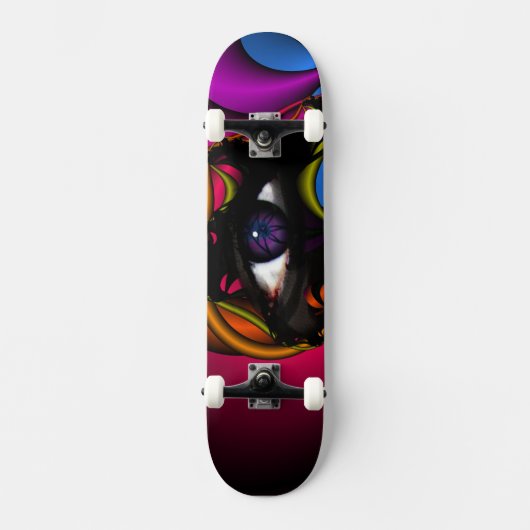 Paars oog skateboard (Voorkant)