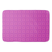 Paars op het roze Welsh Faux Tapestry Pattern Badmat (Voorkant)