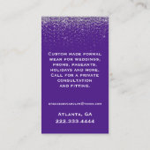 Paars Opulent Seamstress Visitekaartje (Achterkant)