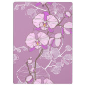 Paars Orchid Pattern Klembord (Achterkant)