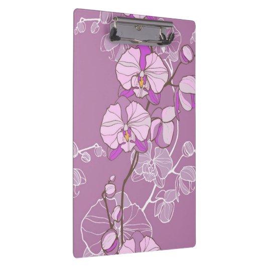 Paars Orchid Pattern Klembord (Rechts)