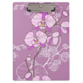 Paars Orchid Pattern Klembord (Voorkant)