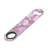 Paars Orchid Pattern Speed Flessenopener (Voorkant Gekanteld)