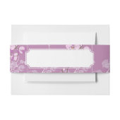 Paars Orchid Pattern Uitnodigingen Wikkel (Voorkant Voorbeeld)