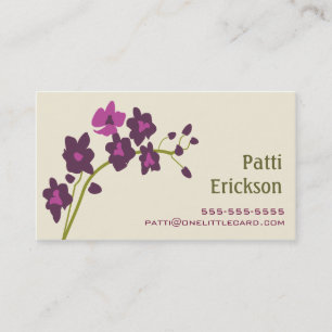 Paars Orchid Visitekaartje