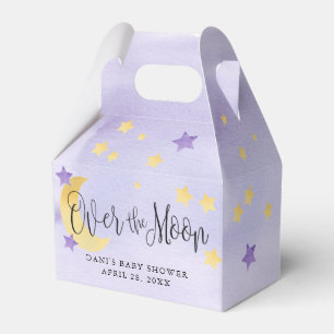 Paars over de maan, Baby shower maan sterren Bedankdoosjes