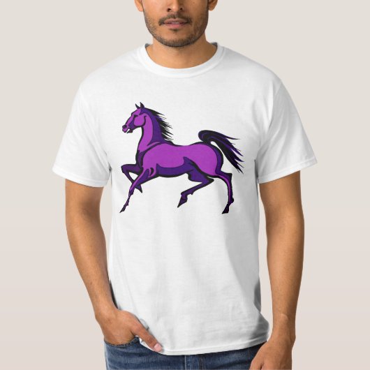 Paars Paard Shirt (Voorkant)