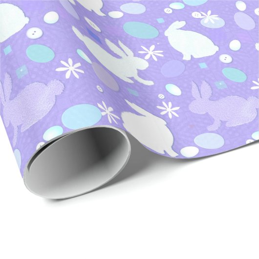 Paars paaspapier cadeaupapier (Rol Hoek)