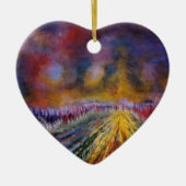 Paars pad keramisch ornament (Voorkant)