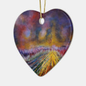 Paars pad keramisch ornament (Links)