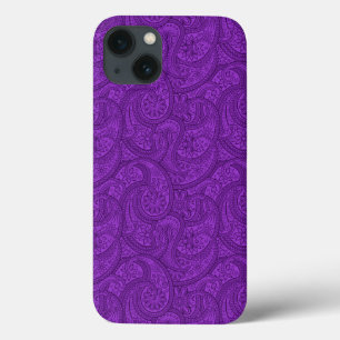 Paars Paisley iPhone 13 Hoesje