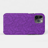 Paars Paisley Case-Mate iPhone Case (Achterkant (horizontaal))