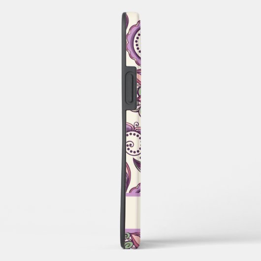 Paars Paisley Case-Mate iPhone Case (Achterkant / Rechts)