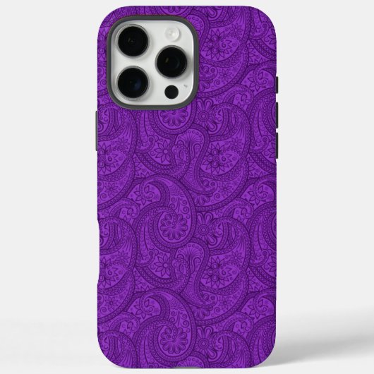 Paars Paisley Case-Mate iPhone Case (Achterkant)