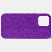 Paars Paisley Case-Mate iPhone Case (Achterkant (horizontaal))