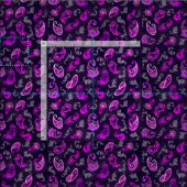  Paars Paisley Stof (Delen)