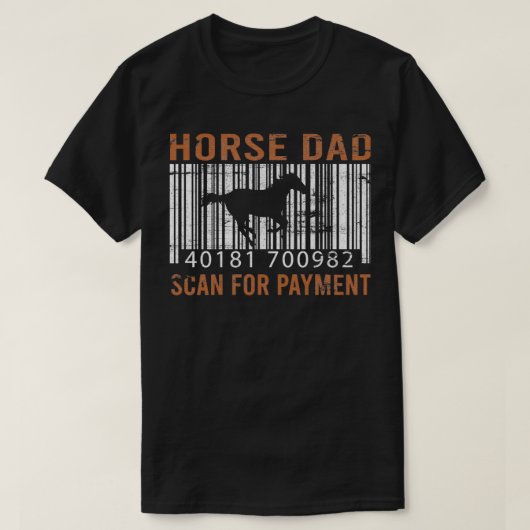 Paars Pap Funny Horse Papa Equestrian Gift T-shirt (Design voorkant)