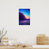 Paars Paradise Poster (Keuken)