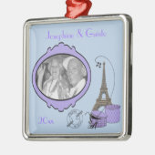 Paars Paris Thmed Photo Keepomwille Ornament (Links)