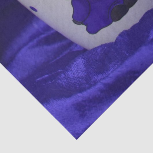 paars passiefpapier tissuepapier (Detail)