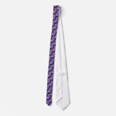 Paars Passion Black en Paars Pattern Stropdas (Achterkant)