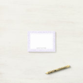Paars Pastel Lopard Print Patroon Post-it® Notes (Op bureau)