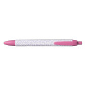 Paars Pastel Lopard Print Patroon Zwarte Inkt Pen (Achterkant)