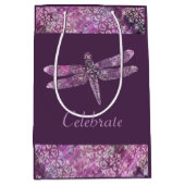 Paars Patina: Dragonfly Medium Cadeauzakje (Voorkant)