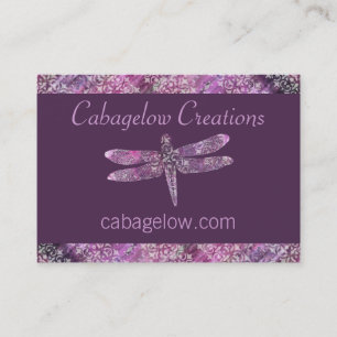 Paars Patina: Dragonfly Visitekaartje