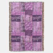 Paars Patina: mozaïek Deken (Voorkant Verticaal)