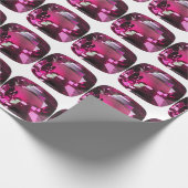 Paars patroon cadeaupapier (Hoek)