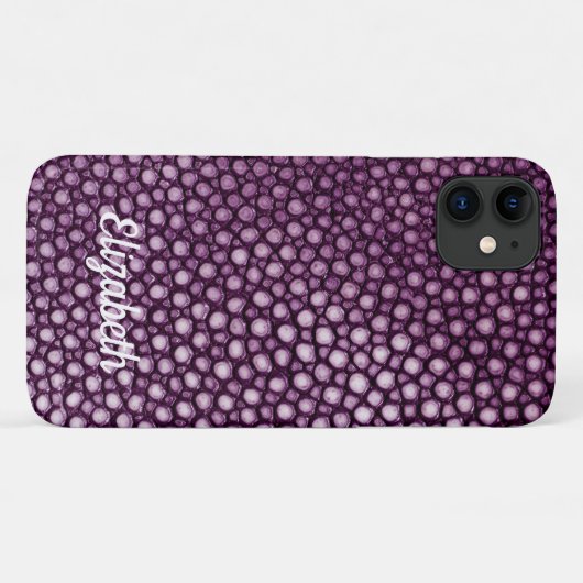 Paars patroon Case-Mate iPhone case (Achterkant (horizontaal))