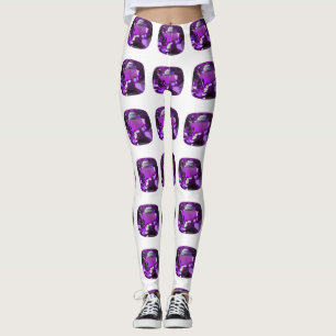 Paars patroon leggings