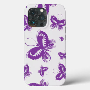 Paars patroonpatroon iPhone 13 pro hoesje