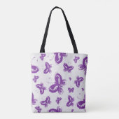 Paars patroonpatroon draagtas (Achterkant)