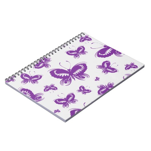 Paars patroonpatroon notitieboek (Linkerzijde)