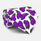 Paars patroonpatroonmonarch stropdas (Opgerold)