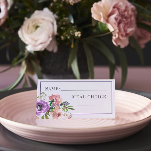 Paars Peach Wedding Meal Choice Spring
