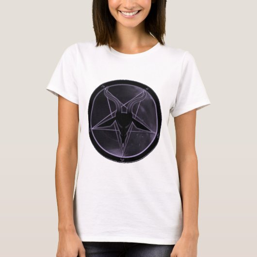Paars Pentagram T-shirt (Voorkant)