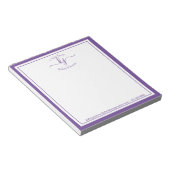 Paars persoonlijk | Van de bureau van de blocnote (Schuin)