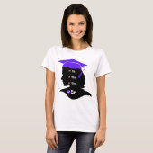 Paars Pet mevrouw Mrs Dr. Design for New Afstudere T-shirt (Voorkant volledig)