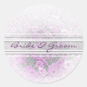 Paars Petunia Elegant Stickers (Voorkant)