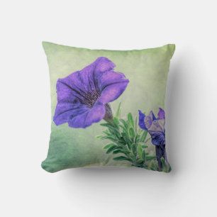 Paars petunia Sierkussen, geverfd Kussen