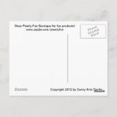 Paars Petunias Briefkaart (Achterkant)