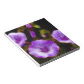 Paars Petunias Notitieblok (Schuin)